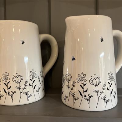 Bee &amp;wild flower jug