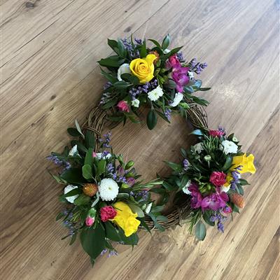 Birch ring wreath